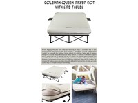 coleman queen air mattress cot